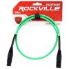 imageRockville RCXFM3PBL 3ft Female to Male REAN XLR Mic Cable 100 Oxygen Free Copper Durable Strain Relief Blue High Signal Clarity for Musicians and Podcastersgreen