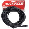 imageRockville RCXFM50PB 50ft Female to Male REAN XLR Cable 100 OFC 90 Spiral Shielding Durable PVC Jacket Low Interference for Live and Studio UseBlack