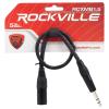 imageRockville RCXMB15P 15ft Nickel Plated REAN XLR Male to 14in TRS Cable 100 Copper Purple Durable Build Low Noise for Studio and Live SoundBLACK