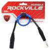 imageRockville RCXMB15P 15ft Nickel Plated REAN XLR Male to 14in TRS Cable 100 Copper Purple Durable Build Low Noise for Studio and Live SoundBlue