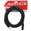 imageRockville RCXMB20BL 20ft Male REAN XLR to 14 TRS Cable 100 Copper Durable PVC Jacket Blue for Musicians and Studio RecordingBlack