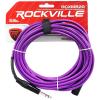 imageRockville RCXMB20BL 20ft Male REAN XLR to 14 TRS Cable 100 Copper Durable PVC Jacket Blue for Musicians and Studio RecordingPURPLE
