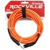 imageRockville RCXMB30R 30ft Male XLR to 14 TRS Cable 100 Copper REAN Connectors Durable PVC Jacket NoiseFree for Live Sound and Studio RecordingORANGE