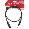 imageRockville RCXMB3Y Male REAN XLR to 14 TRS Cable 3 Feet 100 Copper Balanced Design Yellow Jacket NoiseFree for Studio and Live AudioBlack