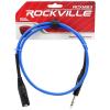 imageRockville RCXMB3Y Male REAN XLR to 14 TRS Cable 3 Feet 100 Copper Balanced Design Yellow Jacket NoiseFree for Studio and Live AudioBlue