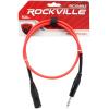 imageRockville RCXMB3Y Male REAN XLR to 14 TRS Cable 3 Feet 100 Copper Balanced Design Yellow Jacket NoiseFree for Studio and Live AudioRED