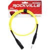 imageRockville RCXMB3Y Male REAN XLR to 14 TRS Cable 3 Feet 100 Copper Balanced Design Yellow Jacket NoiseFree for Studio and Live AudioYellow