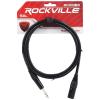 imageRockville RCXMB6B 6ft Male XLR to 14quot TRS Cable 100 Copper 90 OFC Shield Black Nickel REAN Connectors Durable for Studio and Live SoundBLACK