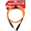 imageRockville RCXMB6B 6ft Male XLR to 14quot TRS Cable 100 Copper 90 OFC Shield Black Nickel REAN Connectors Durable for Studio and Live SoundORANGE