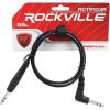 imageRockville RNTR103RB 3ft 14quot TRS Right Angle to Straight Cable OxygenFree Copper 90 OFC Spiral Shield NickelPlated Connectors Durable PVC Jacket for Musicians and DJs