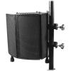 imageRockville ROCKSHIELD 3 Studio Mic Isolation Shield 2quot Acoustic Foam 5 Panels Vented Back Desktop ampamp Stand Mountable for Recording ampamp Podcasting