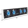 imageRockville RRF4 19Inch Rack Mount 4Fan Cooling System LED Temperature Display Durable Steel Build for AudioVideo Racks and Home Theater Systems