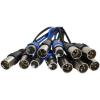 imageRockville SX1225 12 Channel 25 Foot XLR Snake Cable 100 OFC Double Shielded HeavyDuty Connectors for Live Sound and Studio Recording
