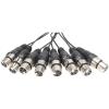 imageRockville SX810 8 Channel 10 Foot XLR Snake Cable Female to Male Durable Build TangleFree Design for Live Sound and Studio Recording