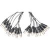 imageRockville SX810 8 Channel 10 Foot XLR Snake Cable Female to Male Durable Build TangleFree Design for Live Sound and Studio Recording