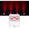 imageRockville Wet PAR 50 White 25W Waterproof Battery DJ Light RGBWAUV LEDs Wireless DMX RF Remote Long Battery Life for Outdoor Events and DJs