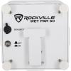 imageRockville Wet PAR 50 White 25W Waterproof Battery DJ Light RGBWAUV LEDs Wireless DMX RF Remote Long Battery Life for Outdoor Events and DJs