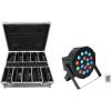 imageRockville BATTERY PAR PACK 50 WHITE 20W Rechargeable Wash Lights 10 RGB Color Mixing Wireless DMX Remote Included for DJs and Event LightingBlack