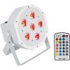 imageRockville Battery PAR 6RF White RGBWAUV Wireless DMX LED Wash Light 6 LEDs 6W Each Rechargeable ampamp Replaceable Battery RF Remote Sound Activated for DJs and Event LightingWhite