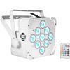 imageRockville Best PAR 60 White 54W RGBWAUV Wash Par Light Wireless DMX Rechargeable Battery Remote Included Up to 18Hr Battery Life for DJs Stage and Events