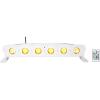 imageRockville Best Strip 60 White 36W Rechargeable Wash Light Bar 6x6W RGBWAUV LEDs Wireless DMX IRC Remote for DJs Events and Stage LightingWhite