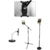 imageRockville IPS22 SmartphoneTablet Mount Adjustable 47129in Clamp 360Degree Rotation Screwin Mic Stand Design Lightweight Perfect for Musicians and Content Creators