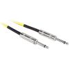 imageRockville RCGT3Y 3ft 14 TS to 14 TS Instrument Cable Yellow PVC Jacket OxygenFree Copper Low Capacitance for Guitarists and Studio Musicians