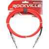 imageRockville RCGT60R 6 14 TS to 14 TS Instrument Cable 100 Copper Shielded Red Durable for Guitarists and Live Performances