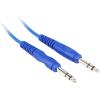 imageRockville RCTR106Y 6ft 14 TRS to 14 TRS Cable 100 Copper Yellow Durable PVC Jacket LowNoise Shielding for Musicians and Studio EngineersBlue