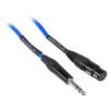 imageRockville RCXFB25BL 25ft Female REAN XLR to 14 TRS Cable 100 Copper Durable PVC Jacket Blue StudioGrade Audio Perfect for Musicians and DJsBlue