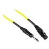 imageRockville RCXFB6BL 6ft Female XLR to 14 TRS Cable 100 Copper Durable PVC Jacket Blue Secure Connectors for Musicians and Studio RecordingYellow