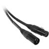 imageRockville RCXFM100PBL 100ft Female to Male XLR Cable NickelPlated REAN Connectors Low Noise Durable PVC Jacket Blue Color for Live Sound and Studio RecordingBlack