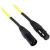 imageRockville RCXFM10PY 10ft Female to Male REAN XLR MicSpeaker Cable 100 Copper Conductors 90 OFC Shield High Signal Clarity for Studio and Live Audio