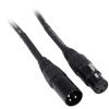 imageRockville RCXFM3PBL 3ft Female to Male REAN XLR Mic Cable 100 Oxygen Free Copper Durable Strain Relief Blue High Signal Clarity for Musicians and PodcastersBLACK