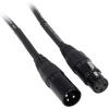 imageRockville RCXFM6PB 6 Foot Black XLR Microphone Cable Female to Male 100 Copper REAN Nickel Plated Connectors OFC Shielding for Studio Live and Recording