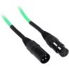 imageRockville RCXFM6PG 6ft Female to Male XLR Mic Cable 100 Copper REAN Connectors Green 90 OFC Shielding for Studio Recording and Live Sound
