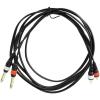 imageRockville RMDPR10B 10ft Dual 14quot TS to Dual RCA Cable 100 Copper HighFidelity Audio Durable Build NoiseFree Signal for DJs and Home Audio
