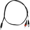 imageRockville RNRMR3 35mm TRS to Dual RCA Cable 3ft 100 Copper Durable NoiseFree Perfect for DJs and Home Audio3 Foot