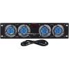 imageRockville RRF4 19Inch Rack Mount 4Fan Cooling System LED Temperature Display Durable Steel Build for AudioVideo Racks and Home Theater Systems