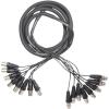 imageRockville SX810 8 Channel 10 Foot XLR Snake Cable Female to Male Durable Build TangleFree Design for Live Sound and Studio Recording
