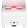 imageRockville Wet PAR 50 White 25W Waterproof Battery DJ Light RGBWAUV LEDs Wireless DMX RF Remote Long Battery Life for Outdoor Events and DJs