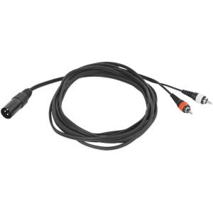 imageROCKVILLE RXLRDRCA25 25 Ft XLR to Dual RCA Pro Audio Cable 100 Copper15 Foot