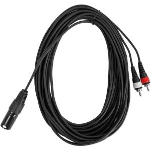 imageROCKVILLE RXLRDRCA25 25 Ft XLR to Dual RCA Pro Audio Cable 100 Copper25 Foot