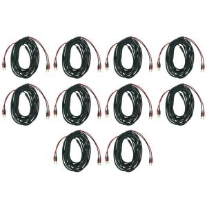 imageRockville 10 BN30 30 Foot 14 AWG 100 OFC Copper Banana to Banana Braided Cables