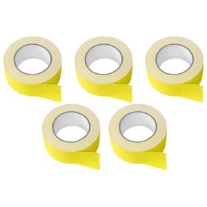 imageRockville 5 Rolls Pro AudioStage Wire Rock Gaff Yellow Gaffers Tape 2quot x100 Ft