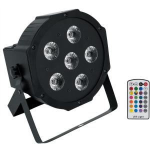 imageRockville Battery PAR 6RF White RGBWAUV Wireless DMX LED Wash Light 6 LEDs 6W Each Rechargeable ampamp Replaceable Battery RF Remote Sound Activated for DJs and Event LightingBlack