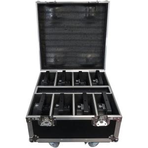 imageRockville Battery PAR Pack 61 White 8 6W RGBWAUV Wash LightsCharging Case Rechargeable Wireless DMX Remote Included Long Battery Life for DJs and Event LightingBlack