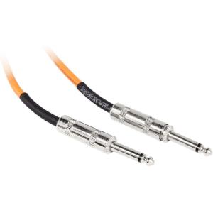 imageRockville RCGT3O 3ft 14 TS to 14 TS Instrument Cable Orange Durable PVC Jacket LowNoise Design HighPurity Copper for Guitarists and Live Performers