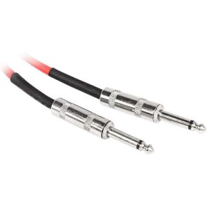 imageRockville RCGT3R 3ft 14 TS to 14 TS Instrument Guitar Cable Red Durable PVC Jacket OxygenFree Copper NickelPlated Connectors for Musicians and Studio Recording