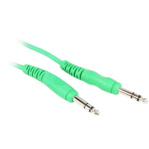 imageRockville RCTR103O 3ft 14 TRS to 14 TRS Balanced Cable 100 Copper NoiseFree Audio Durable Orange PVC Flexible Design for Musicians and Studio RecordingGreen